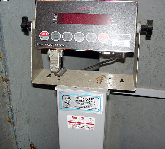 CAROLINA Platform Scale, 1000 lb x .01 lb grad.